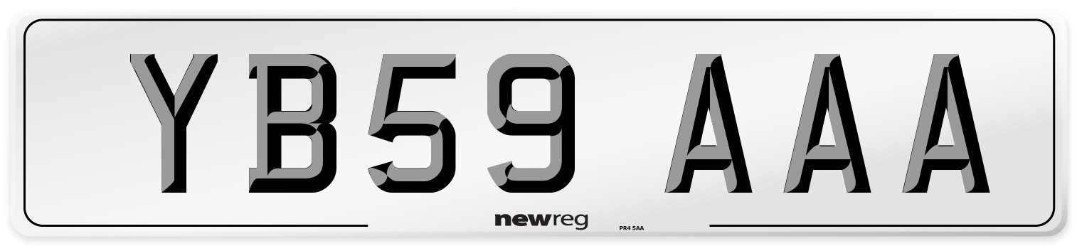YB59 AAA Number Plate from New Reg
